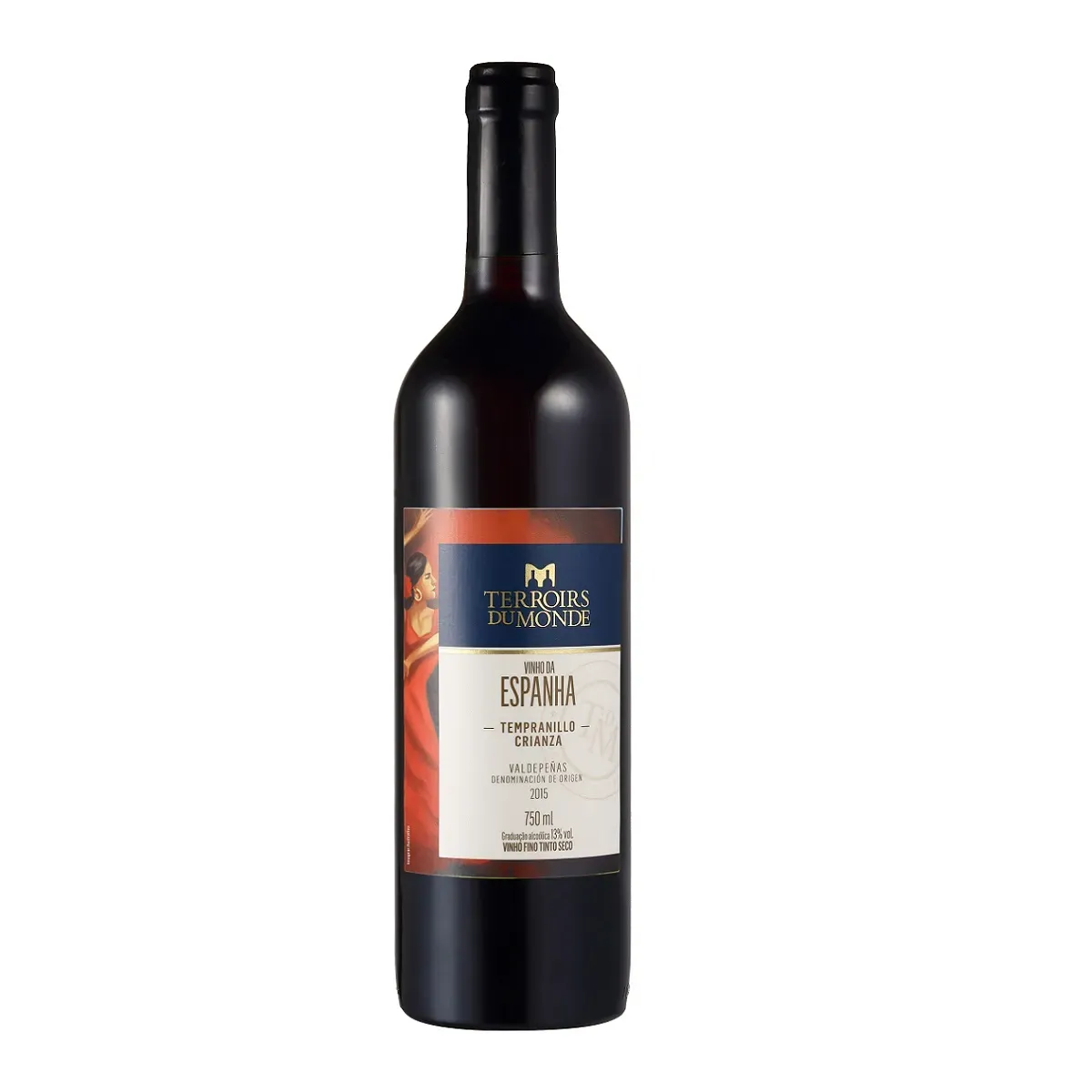 Vinho Tinto Terroirs Du Monde Crianza 2016 750ML