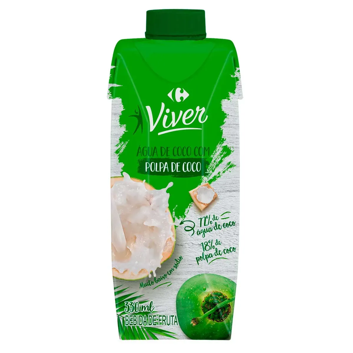 Água de Coco Com Polpa Viver Tp 330ML