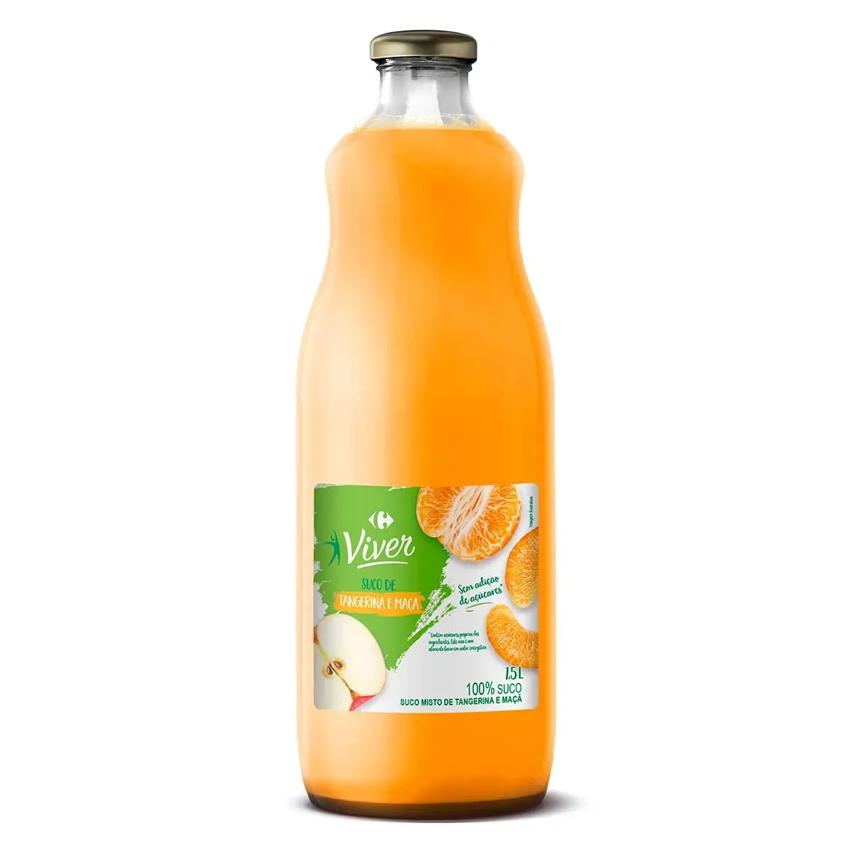 Suco Integral Tangerina e Maçã Viver 1,5L