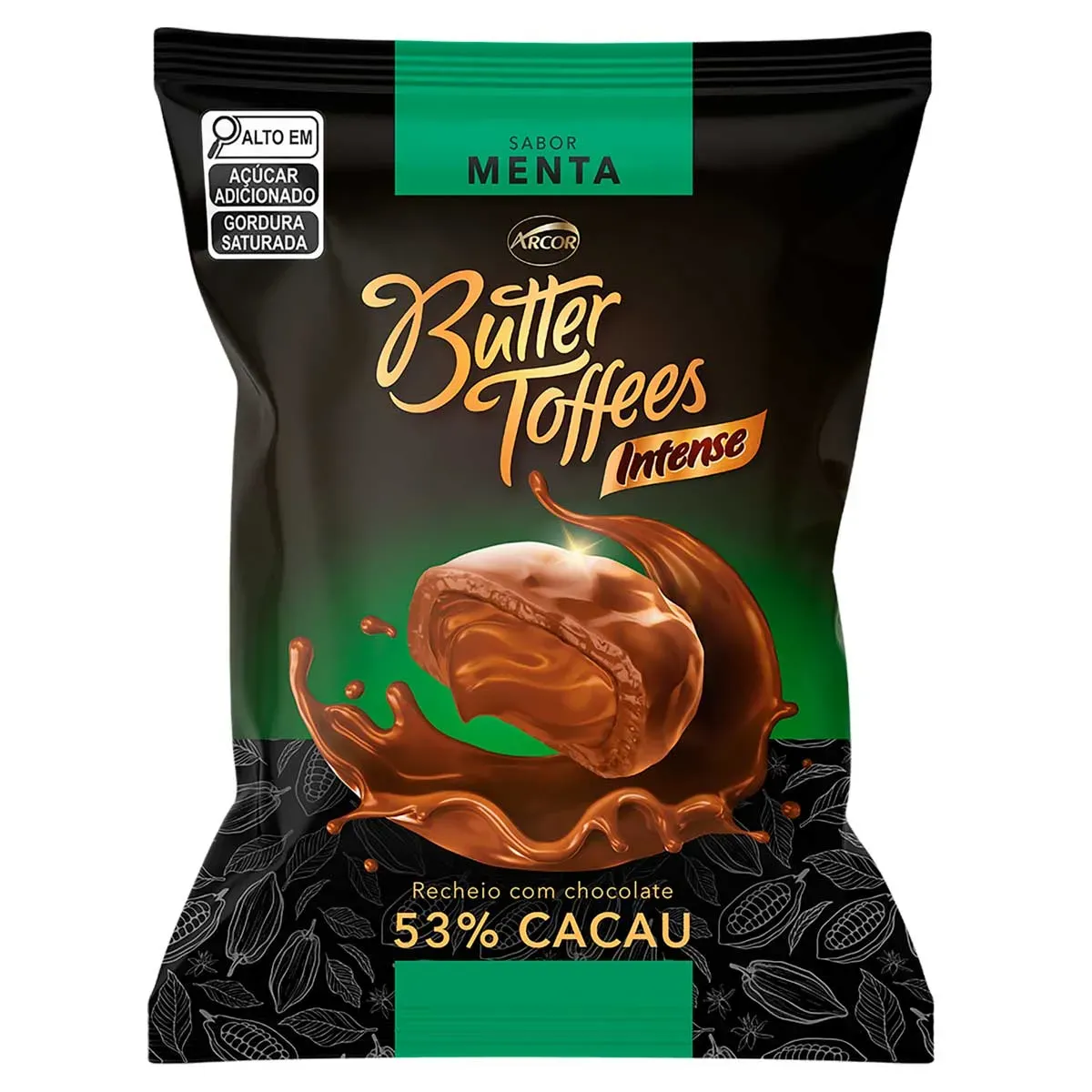Bala Menta Recheio Chocolate 53% Cacau Butter 90G