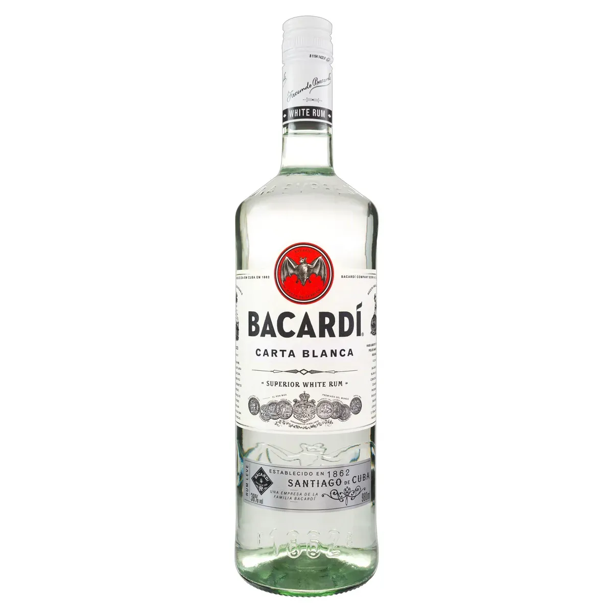 Rum Brasileiro Carta Branca Bacardi 980ML