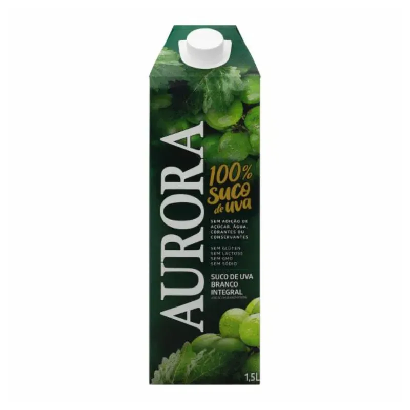 Suco de Uva Branco Integral Aurora 1,5L