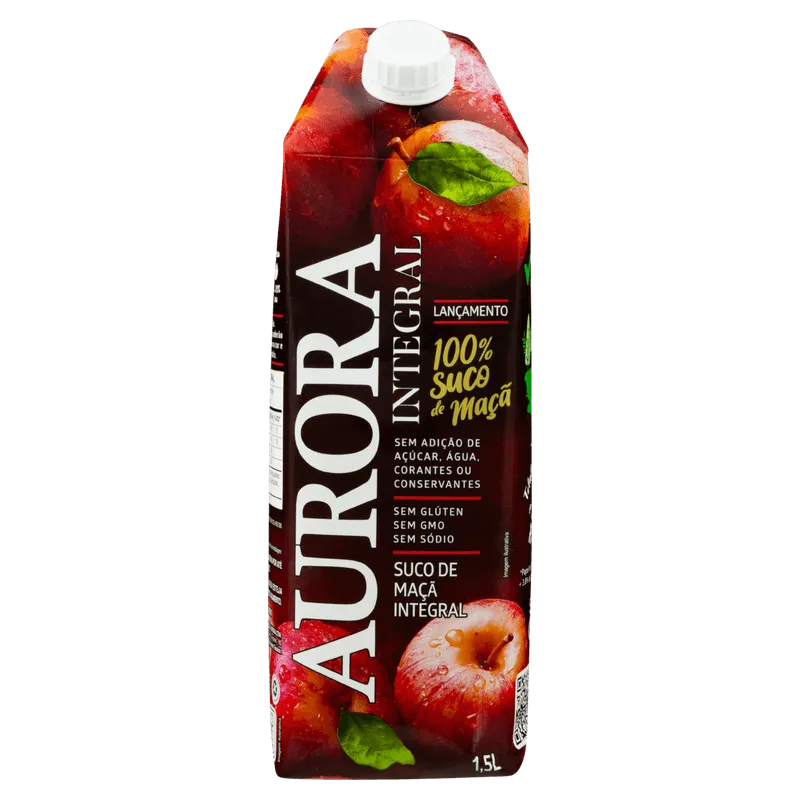 Suco Integral Maçã Aurora 1,5L