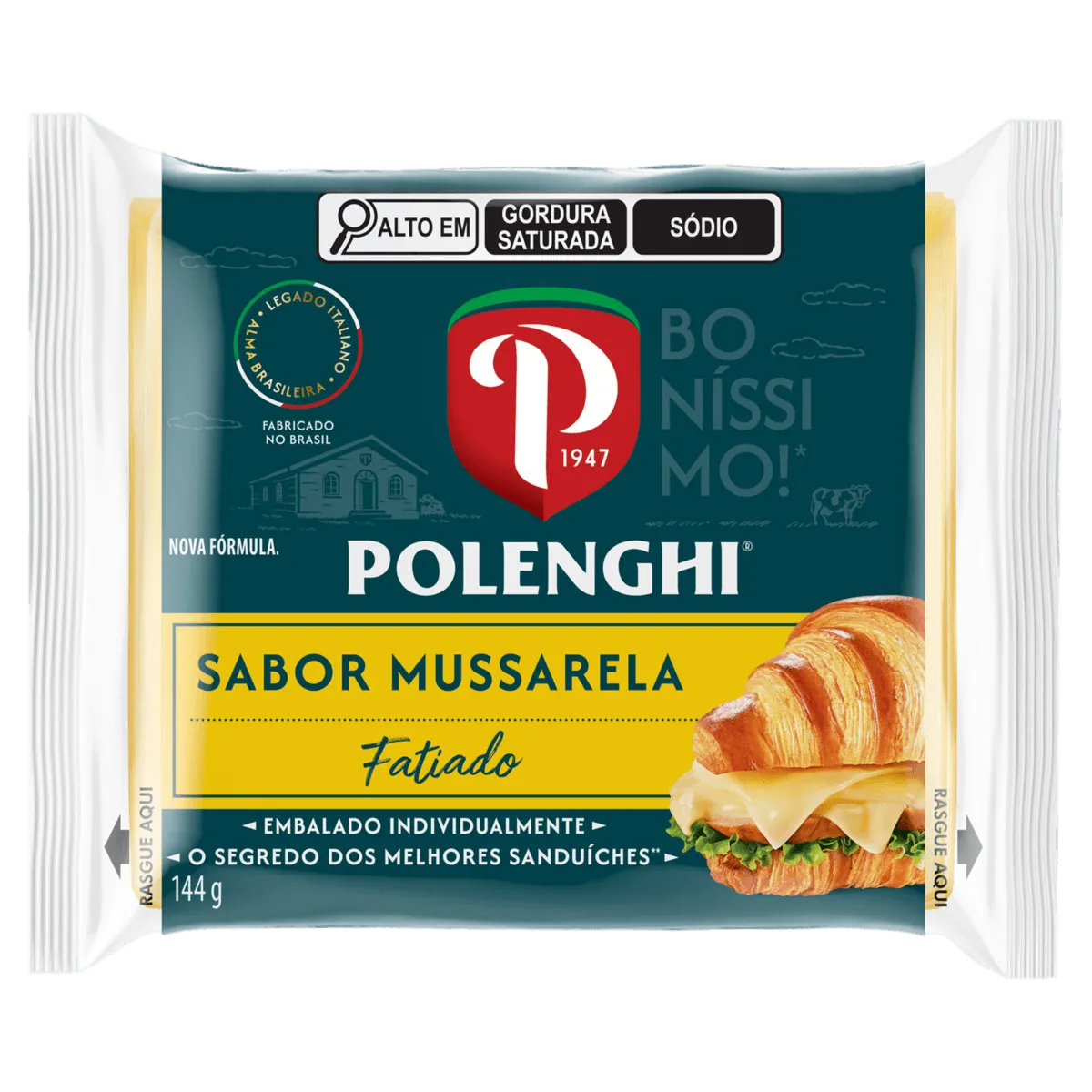 Queijo Fatiado Mussarela Polenghi 144G