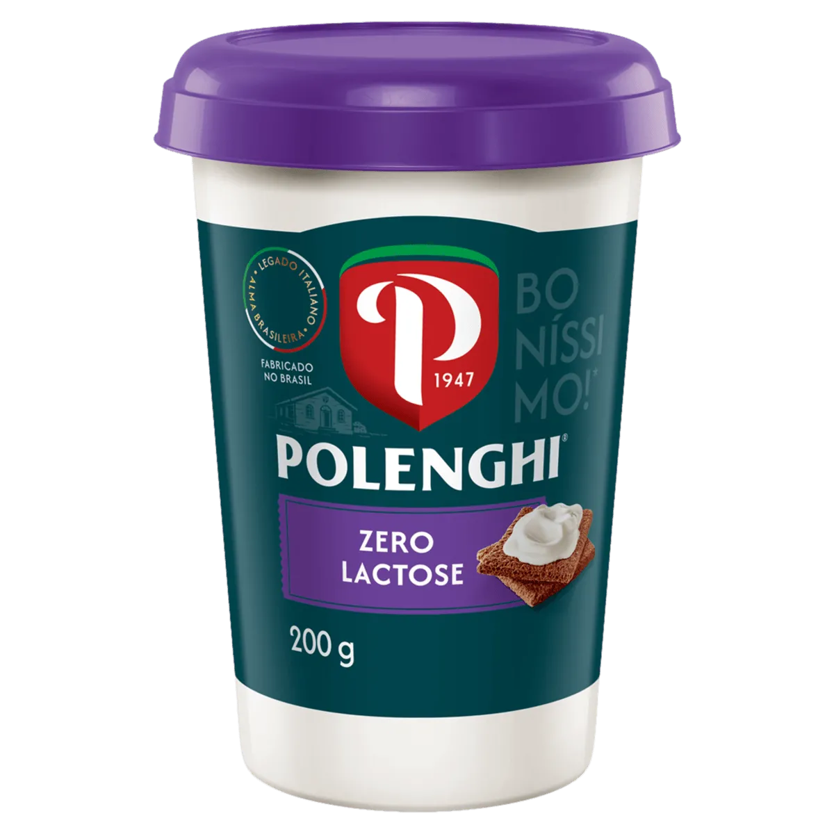 Requeijão Cremoso Light sem Lactose Polenghi 200G