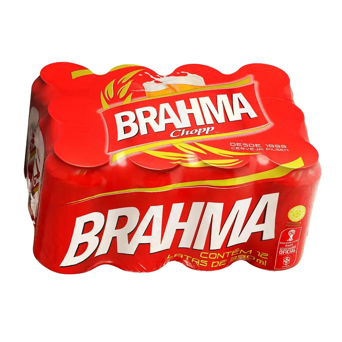 Cerveja Brahma Chopp Pilsen Pack C/12 350ML