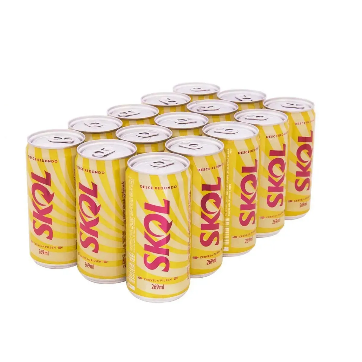Cerveja Skol Pilsen Pack C/15 269ML