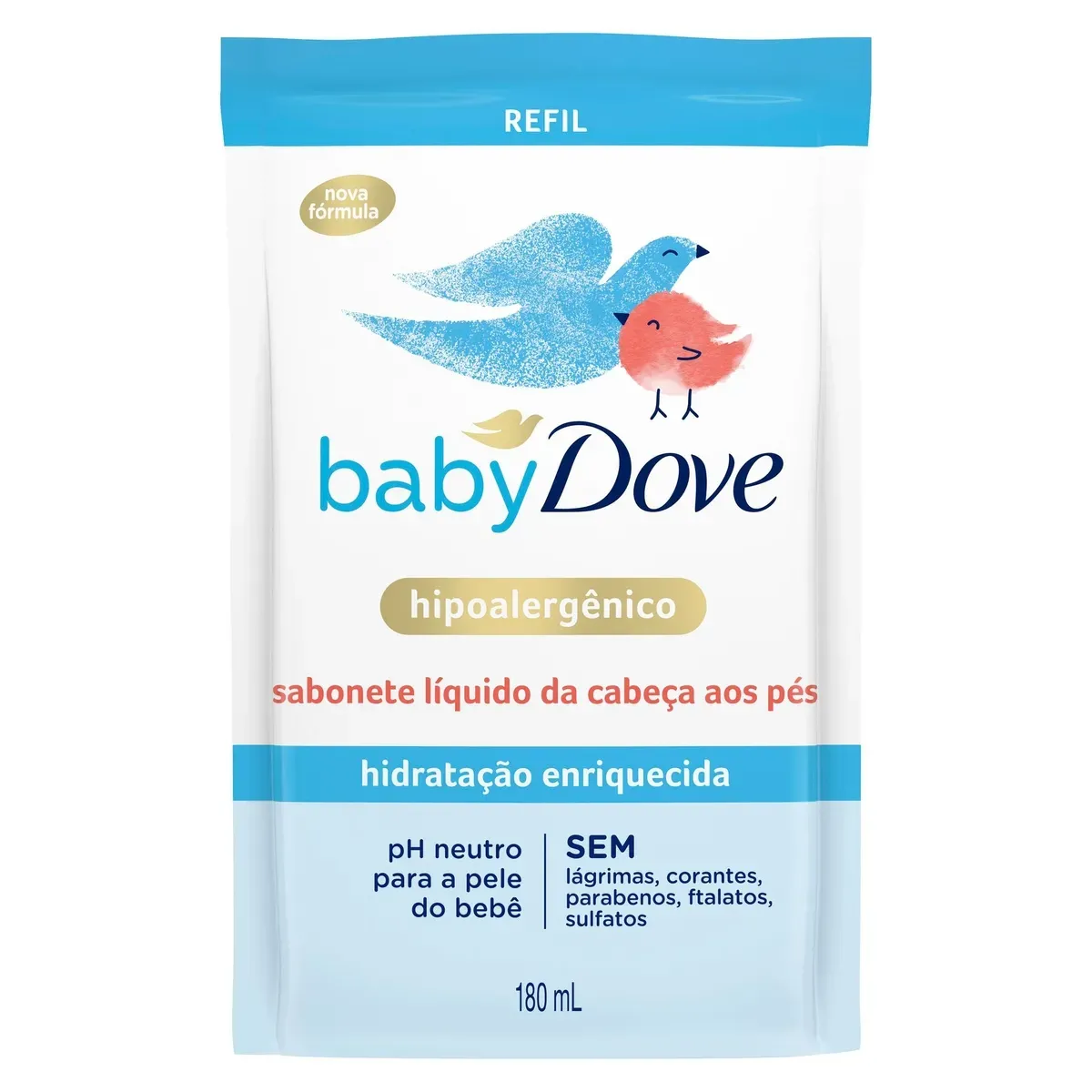 Refil Sabonete Líquido Baby Hidratação Dove 180ML