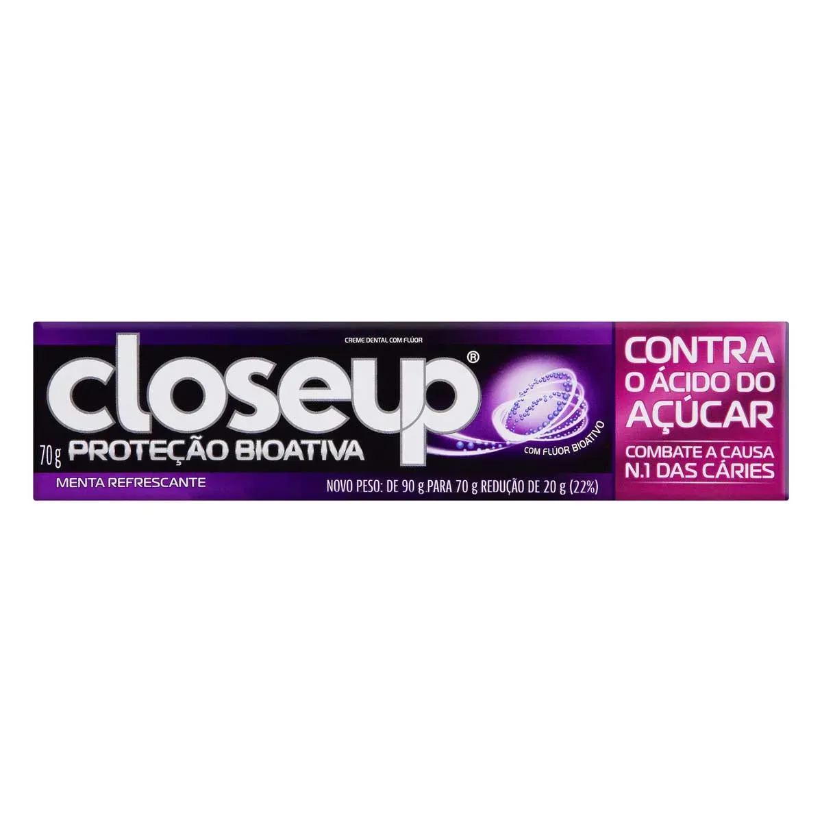 Creme Dental Menta Refrescante Closeup 70G