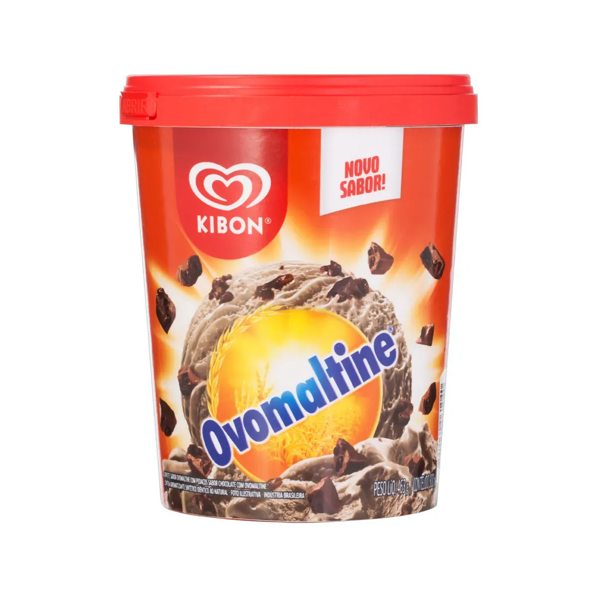Sorvete Ovomaltine Kibon 800ML