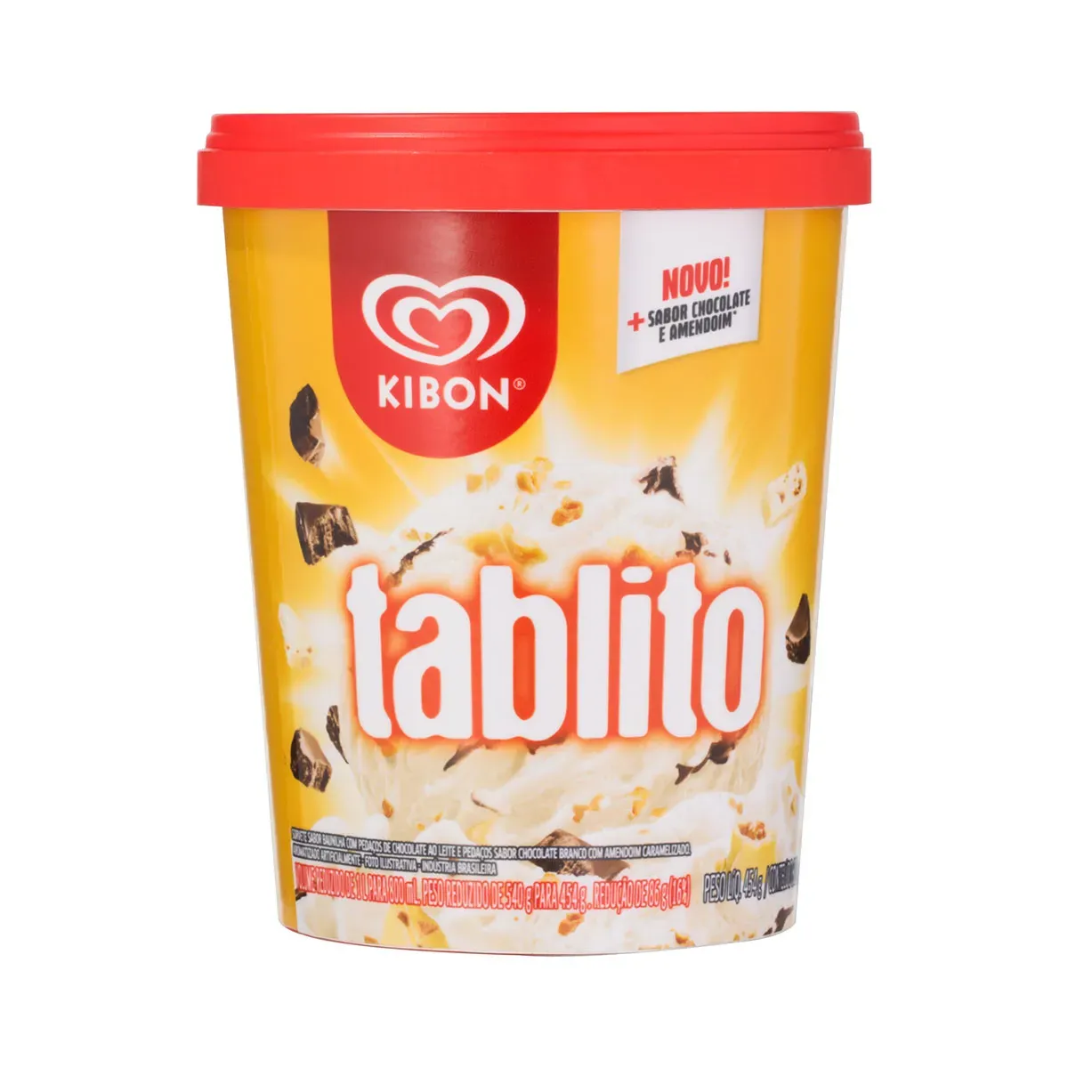 Sorvete Baunilha Tablito Kibon 800ML