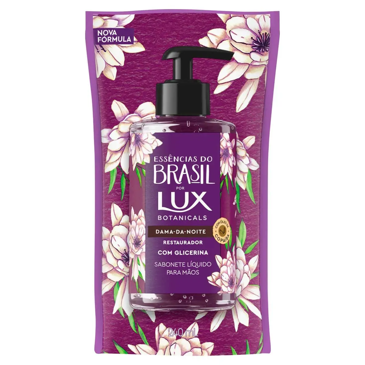 Sabonete Líquido Glicerina Mãos Dama Lux 240ML