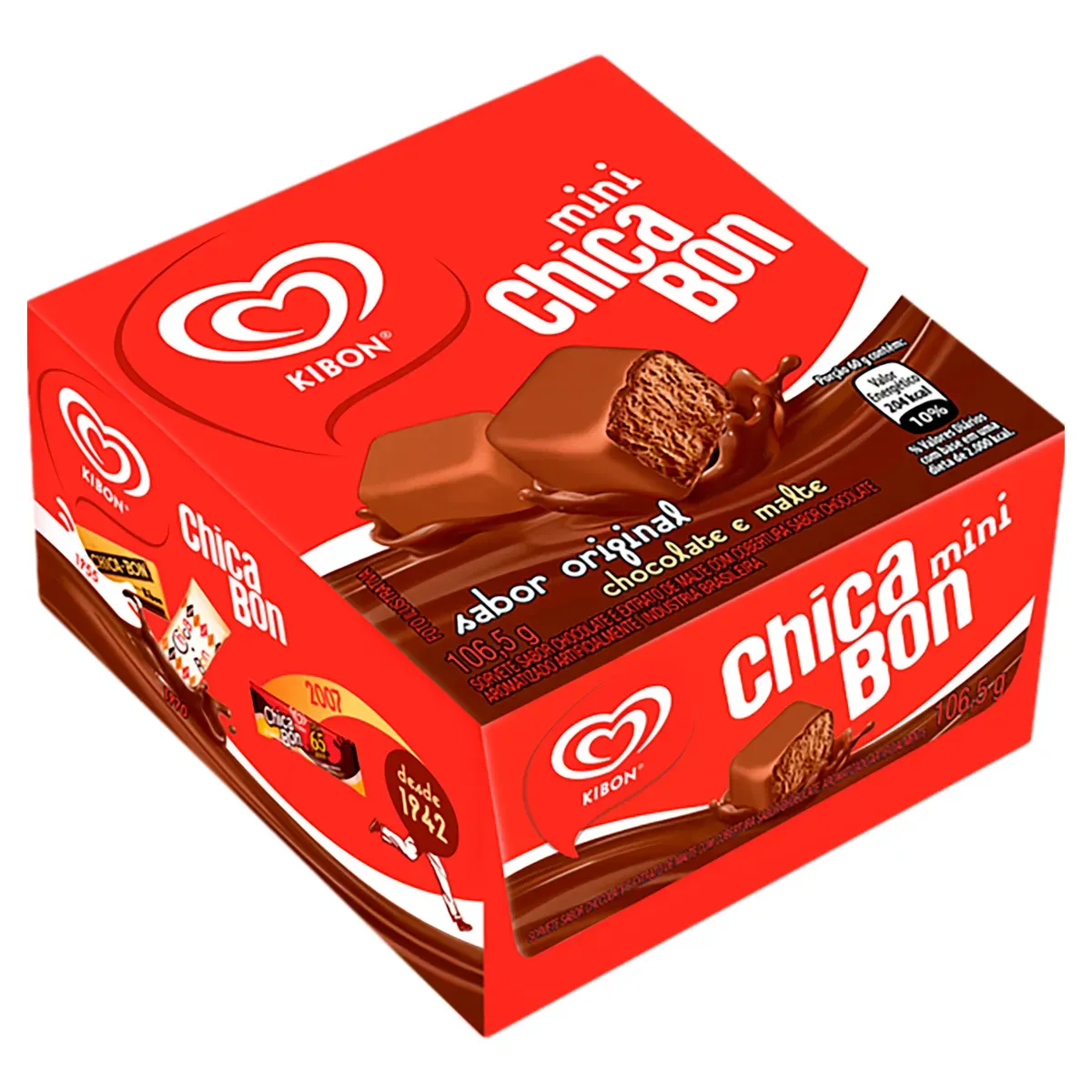 Minisorvete Cobertura Chocolate Kibon 106,5G