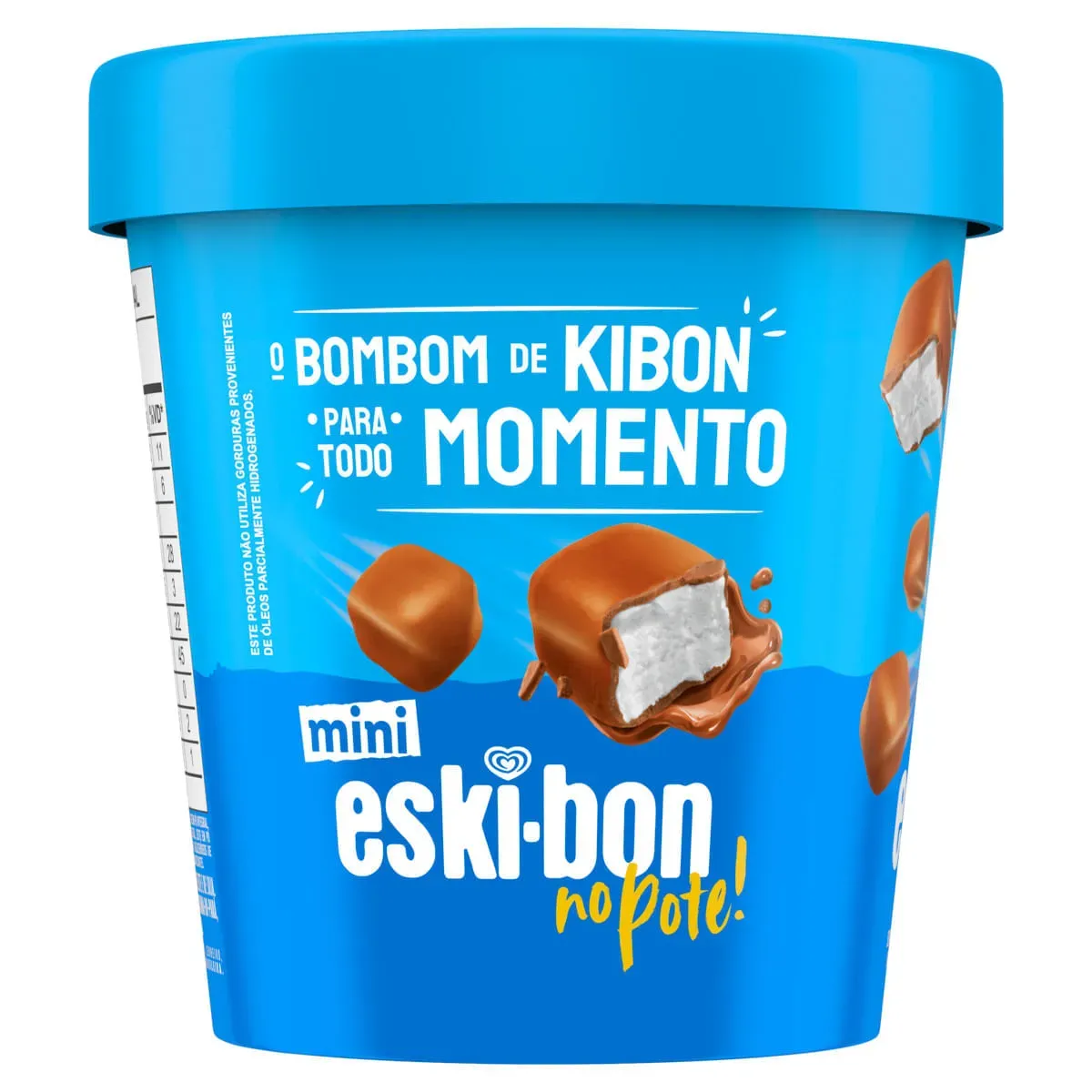 Minisorvete Baunilha Cobertura Chocolate 184G