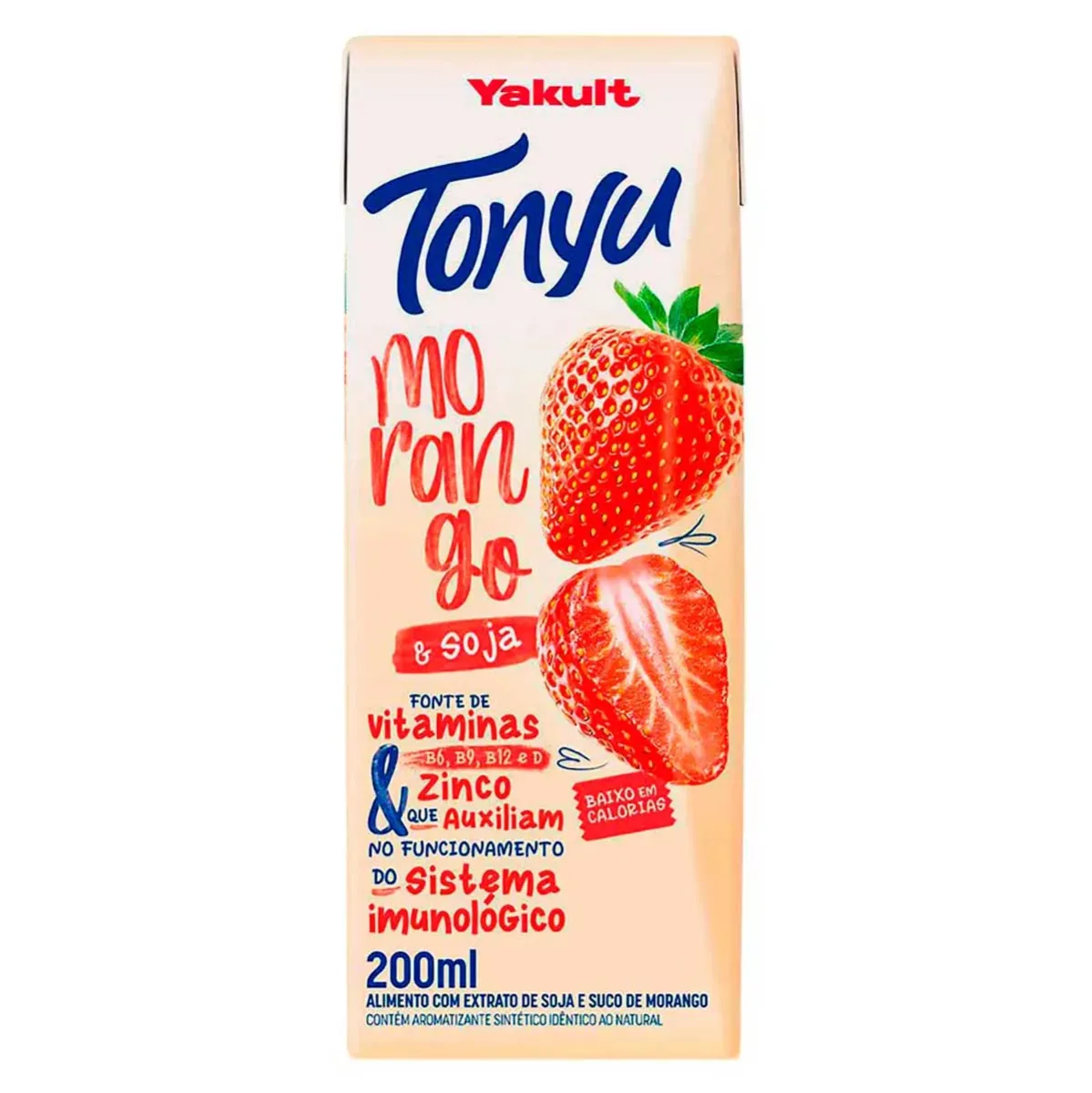 Bebida à Base de Soja Morango Tonyu Yakult 200ML