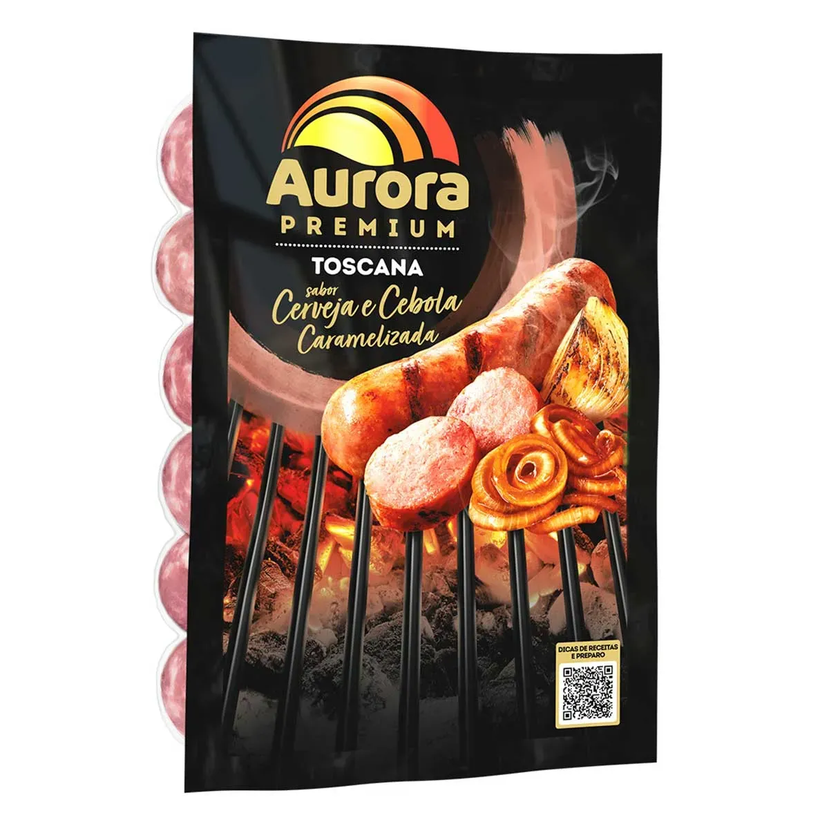 Linguiça Toscana Cerveja e Cebola Aurora 500G