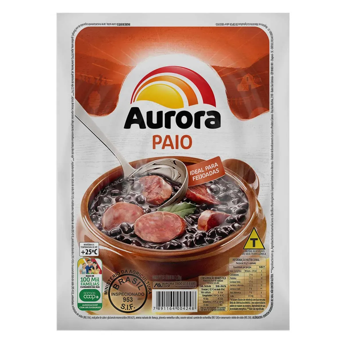 Linguiça Paio Aurora 400G
