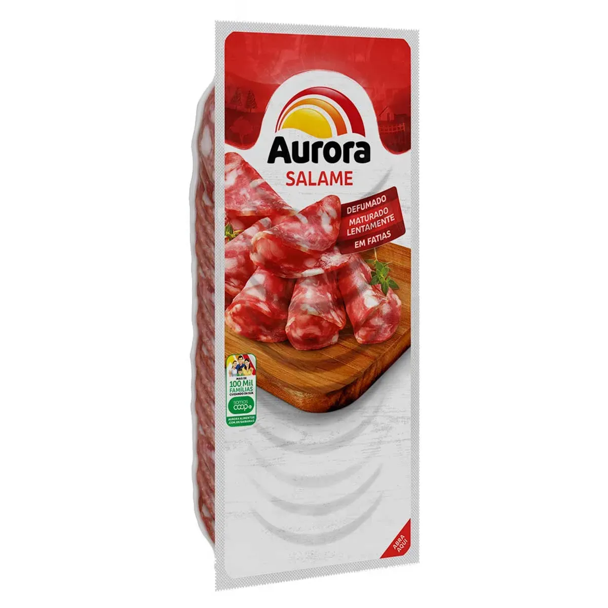 Salame Italiano Fatiado Aurora 100G