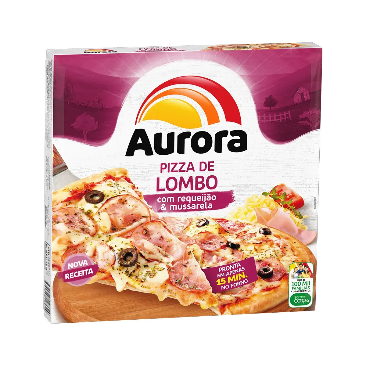 Pizza Lombo com Requeijão Aurora 460G