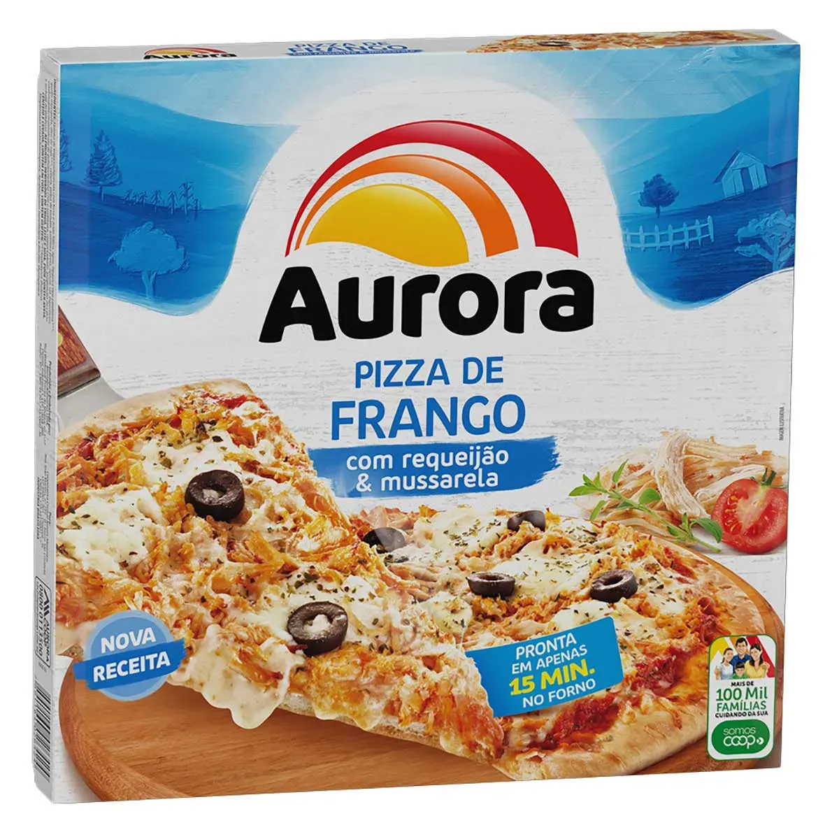 Pizza Frango com Catupiry Aurora 460G