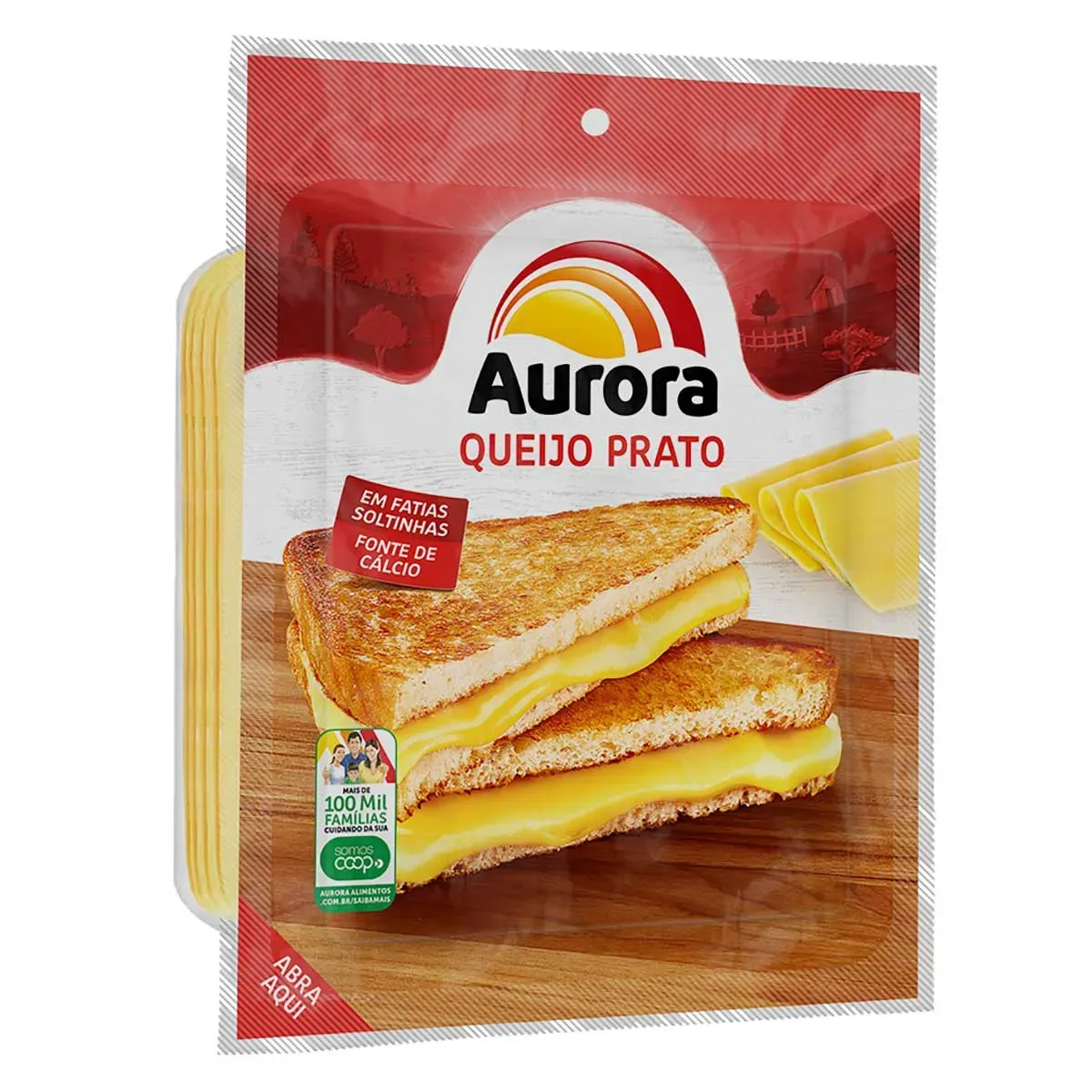 Queijo Prato Fatiado Aurora 150G