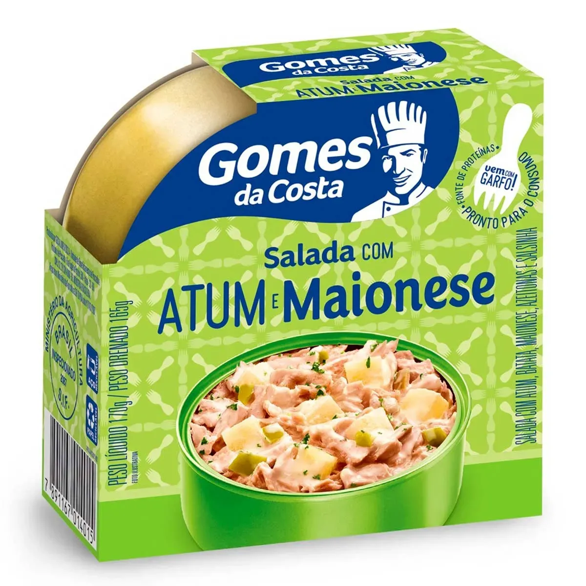 Salada Atum Batata Maionese, Azeitona 170G
