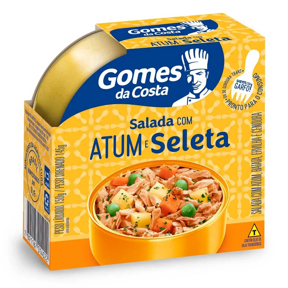 Salada Atum Batata, Ervilha Cenoura Gomes 150G