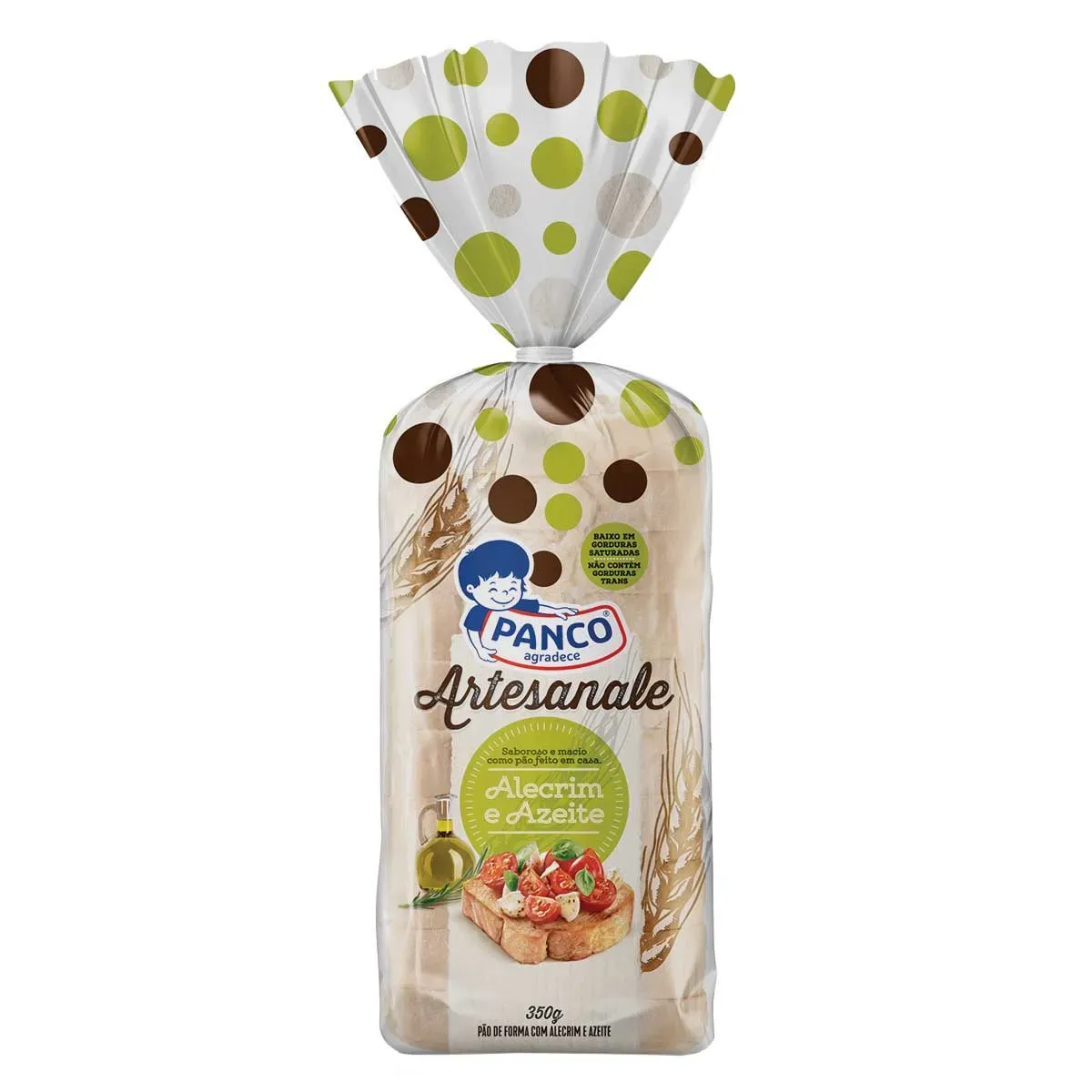 Pão Forma Artesanale Alecrim Azeite Panco 350G