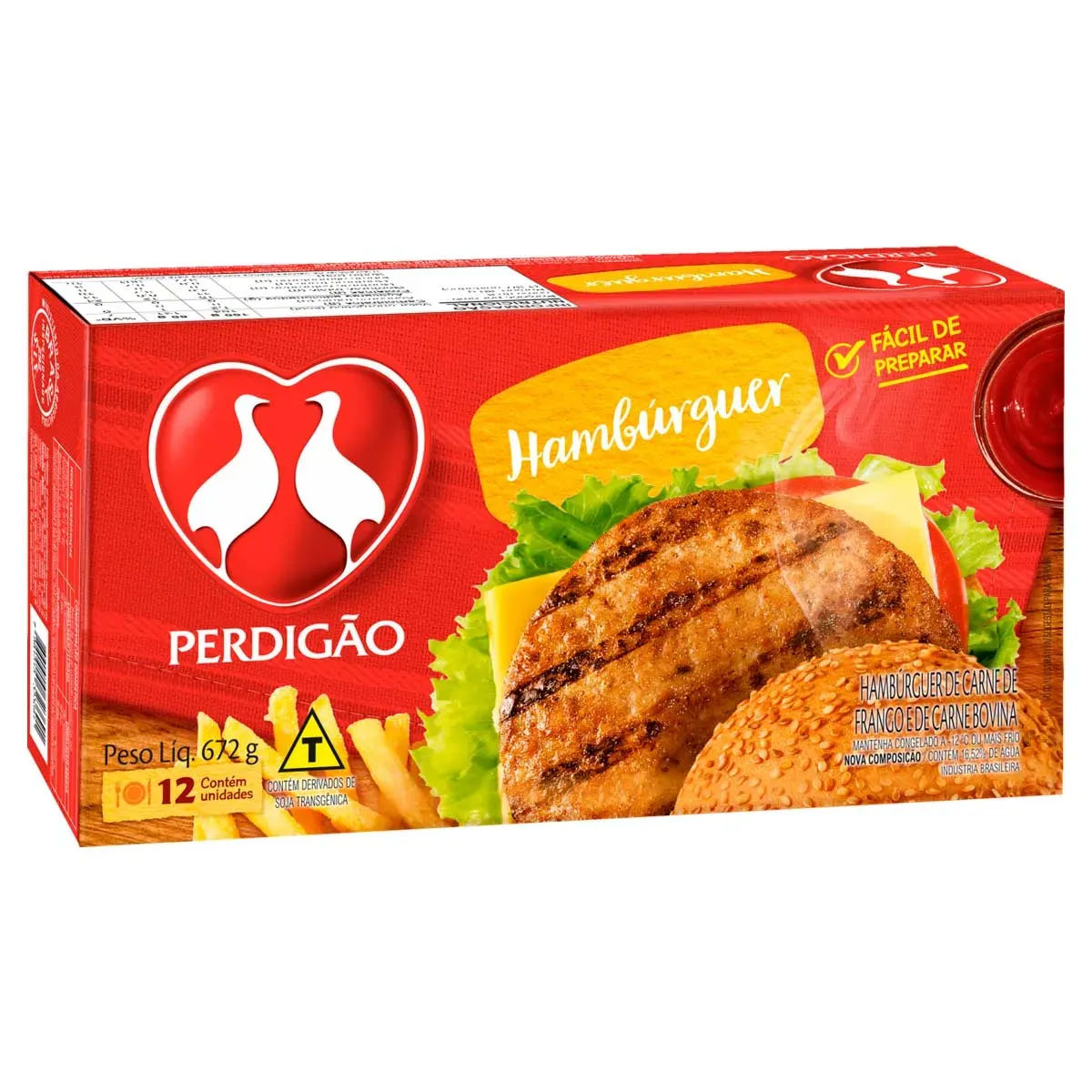 Hambúrguer Perdigão 12UN