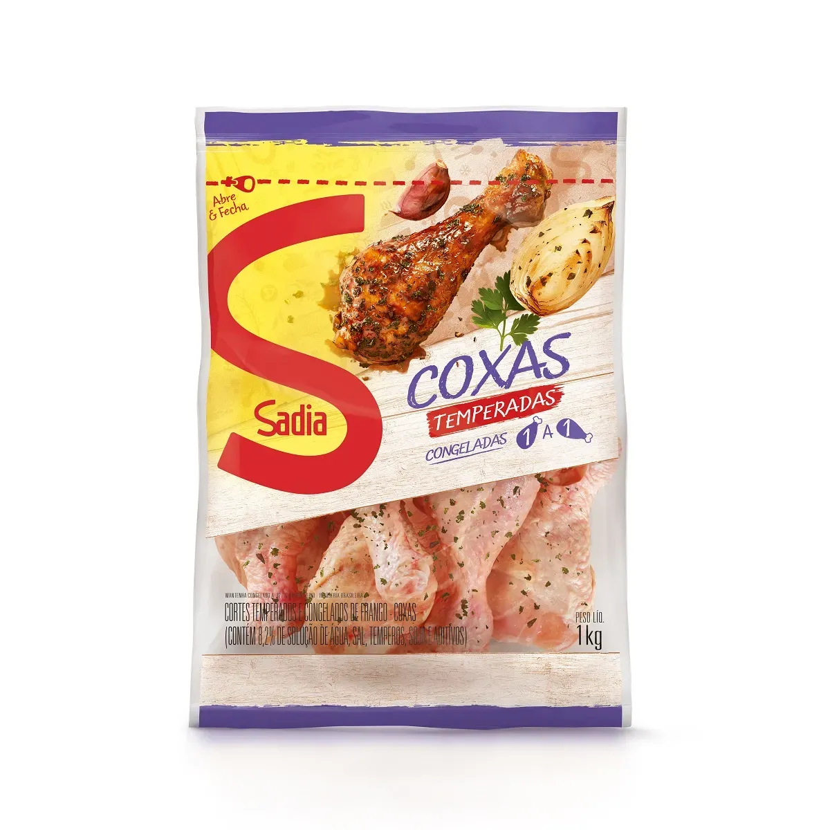Coxa de Frango Temperado Iqf Sadia 1KG