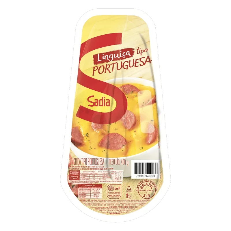 Linguiça Tipo Portuguesa Sadia 400G