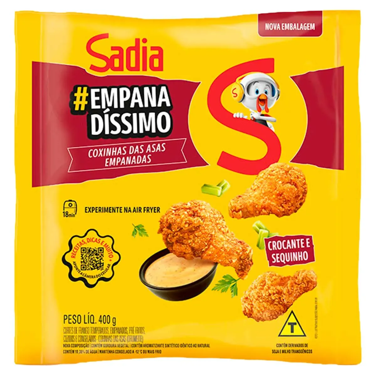 Coxinhas das Asas Empanadas Sadia 400G
