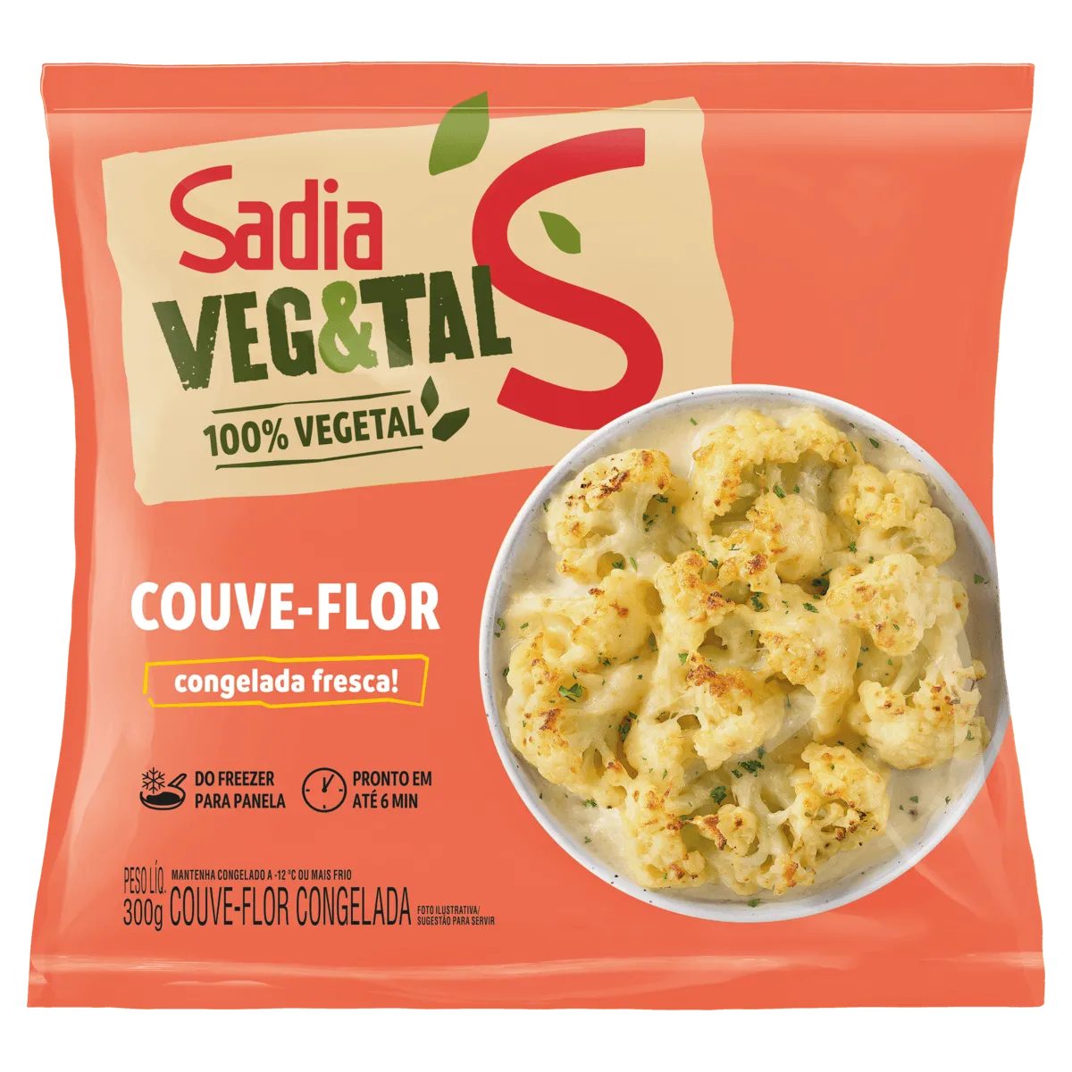 Couve-Flor Veg & Tal Sadia 300G