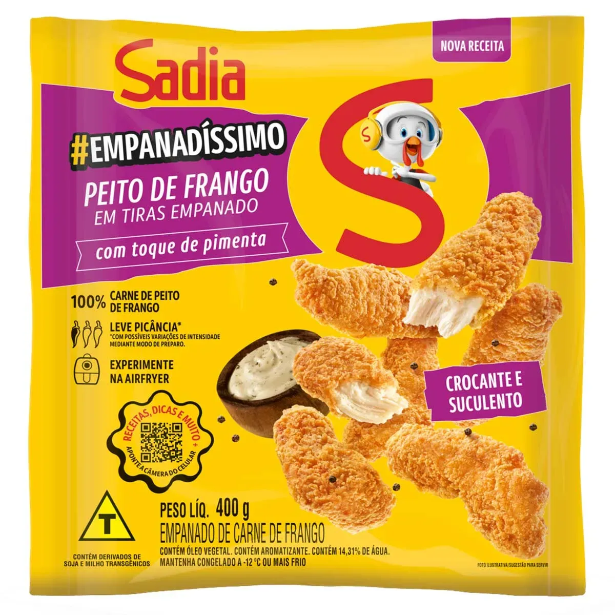 Empanadíssimo Frango em Tiras Frango Sadia 400G