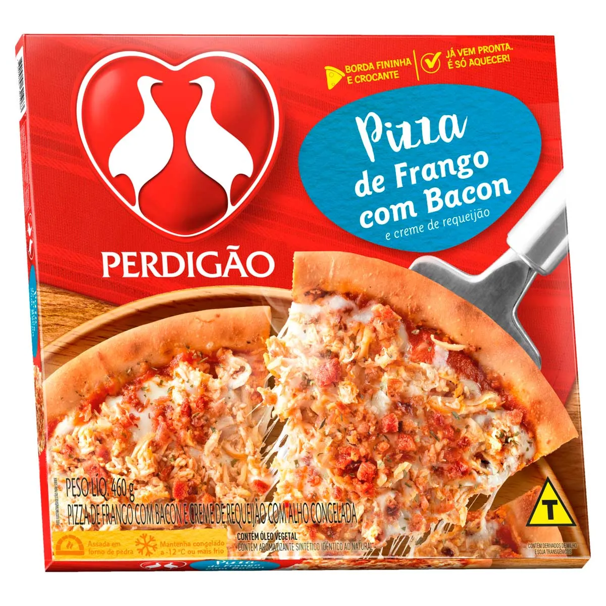 Pizza Frango Bacon Creme Requeijão Perdigão 460G