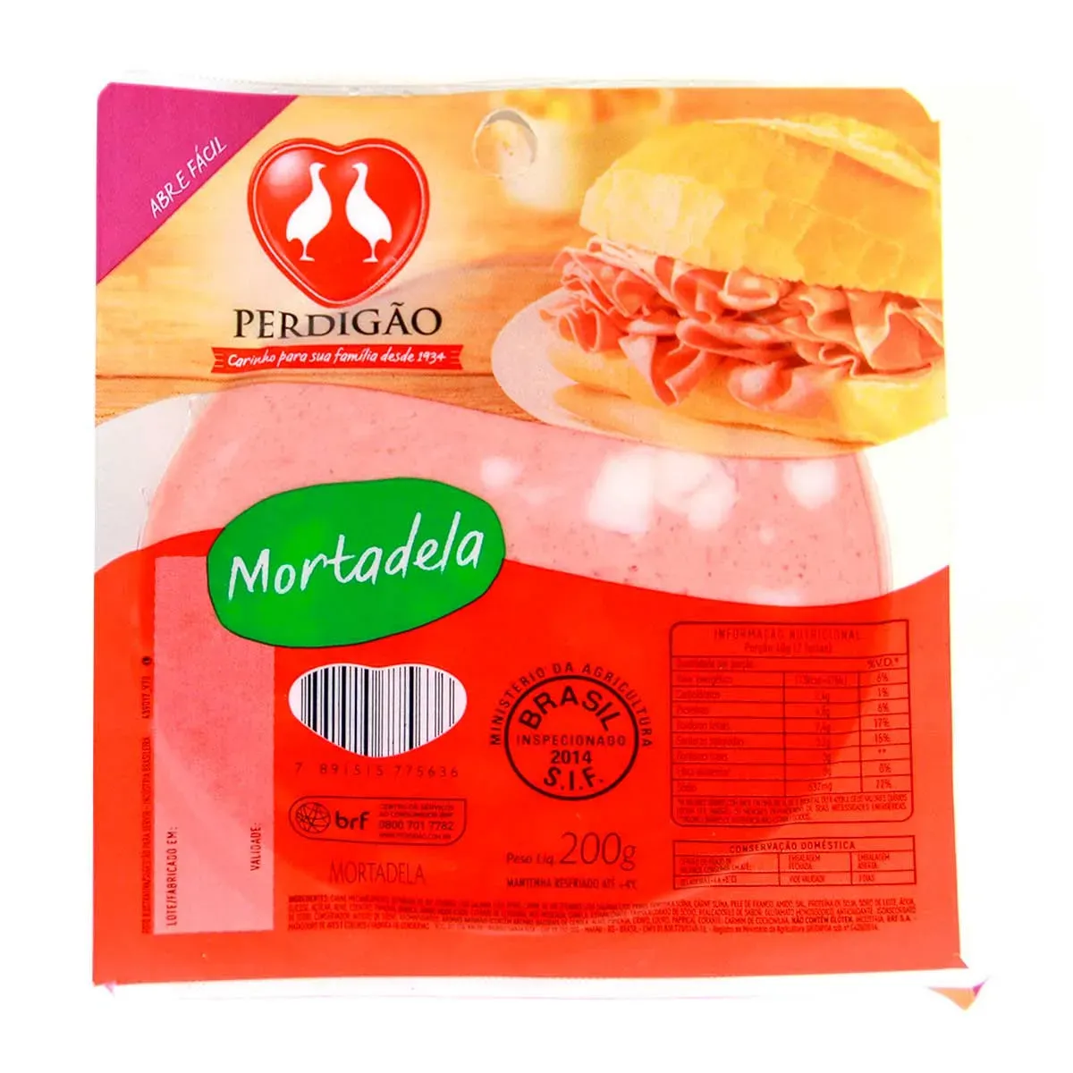 Mortadela Bolognella em Fatias Perdigão 200G