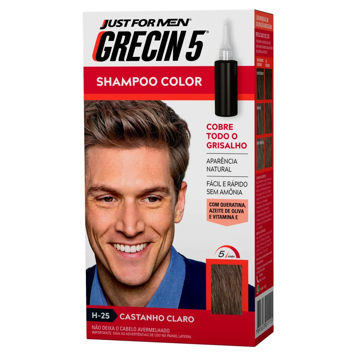 Shampoo Color Grecin 5 Just for Men 60ML