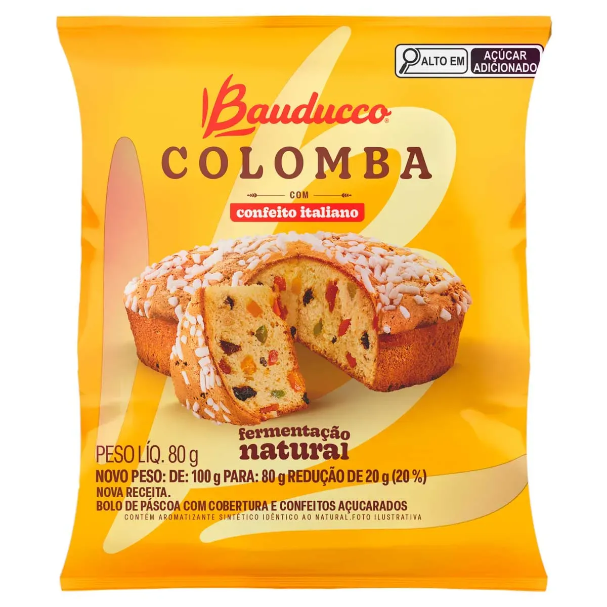 Bolo Páscoa Cobertura Confeitos Bauducco 80G