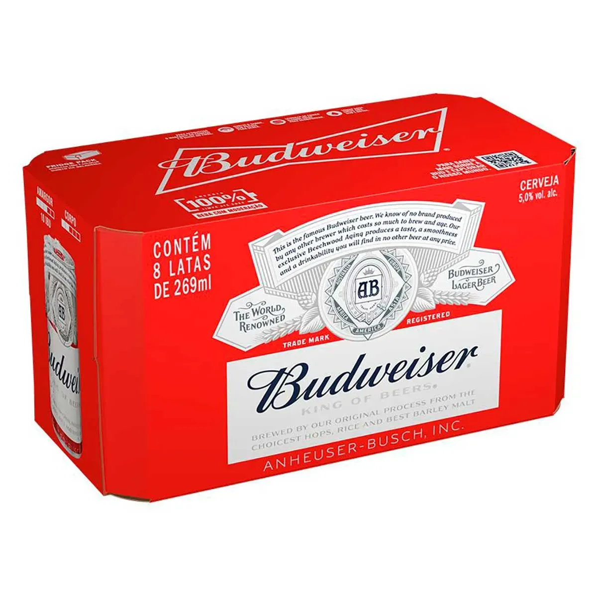 Cerveja American Lager Budweiser Pack 269ML 8UN