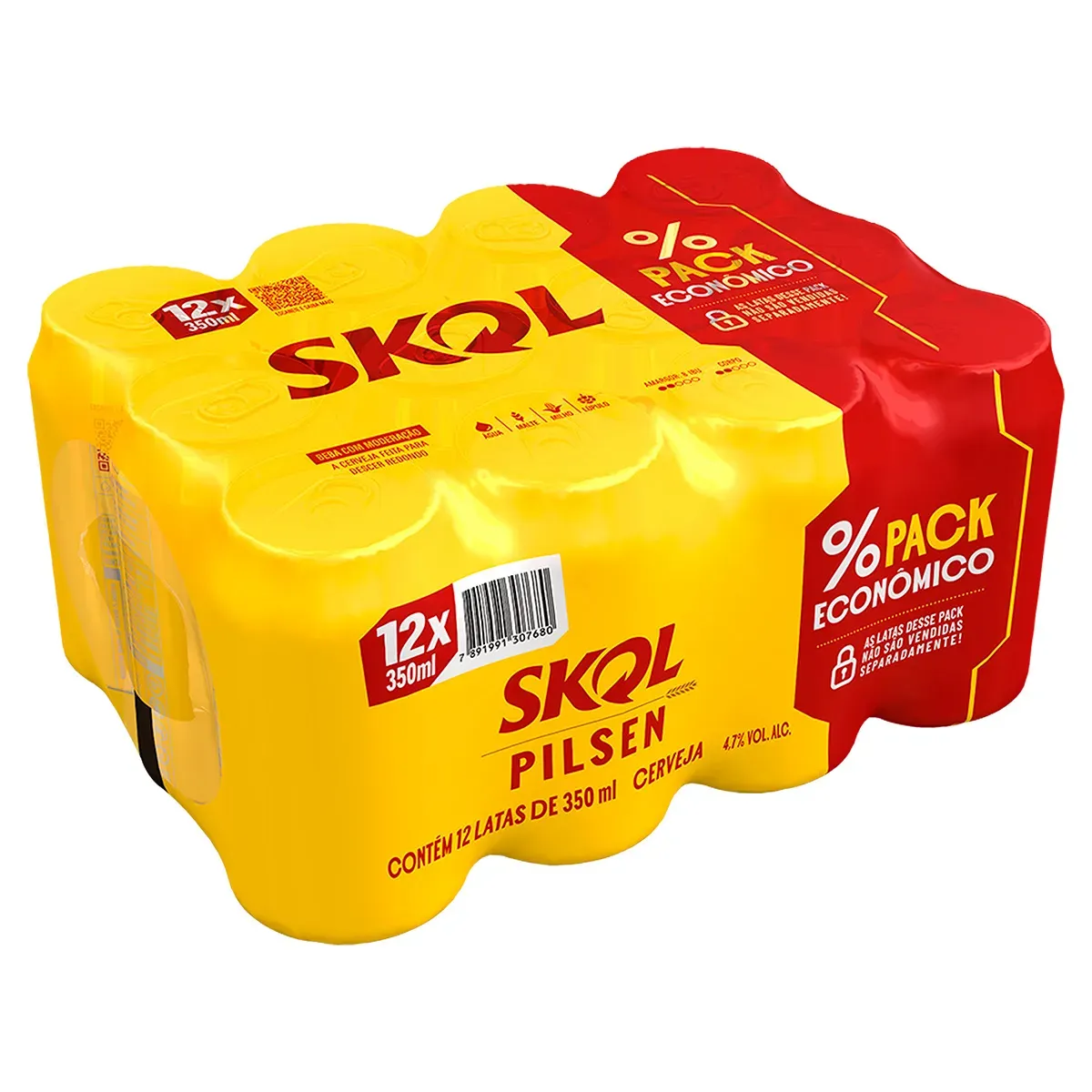 Cerveja Pilsen Skol Cada 350ML 12UN