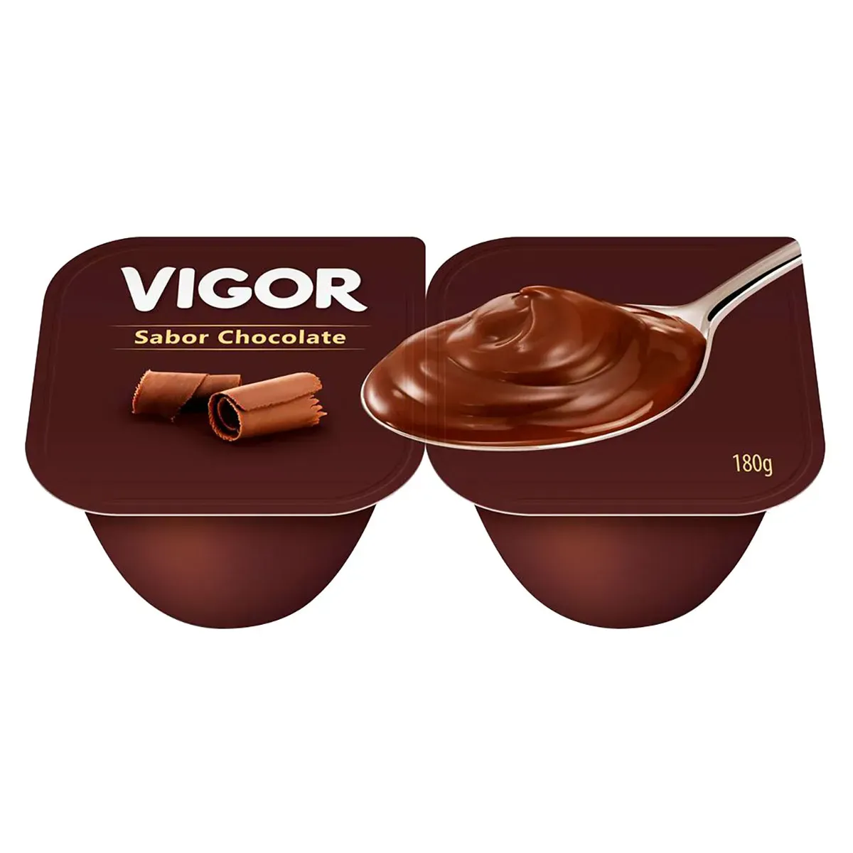 Sobremesa Láctea Cremosa Chocolate Vigor 180G 2UN