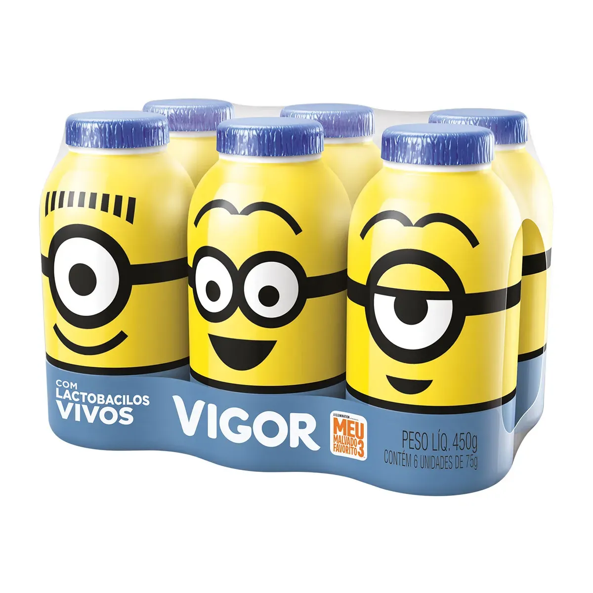 Leite Fermentado Desnatado Club com Vigor 480G 6UN