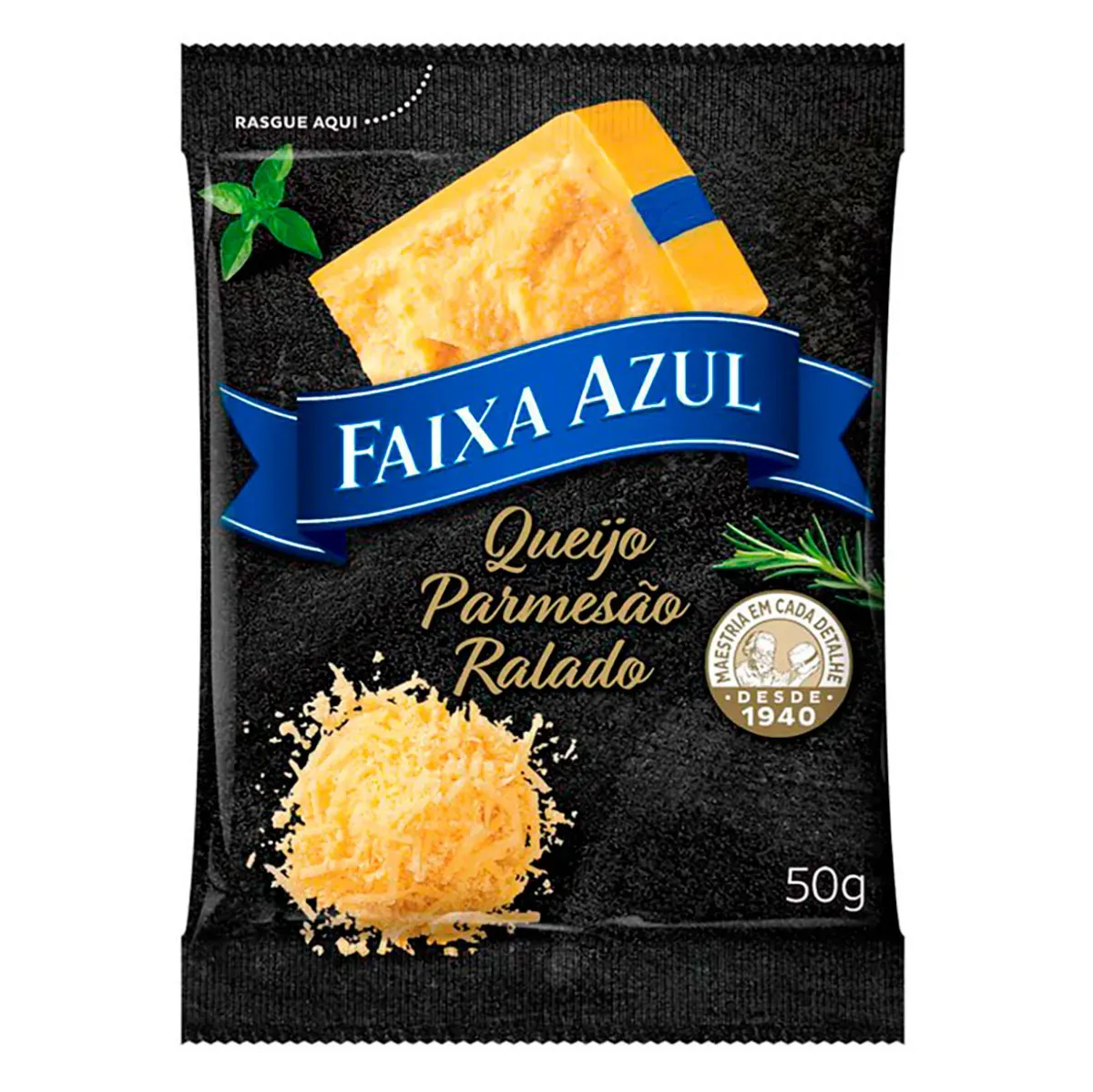 Queijo Parmesão Ralado Faixa Azul 50G