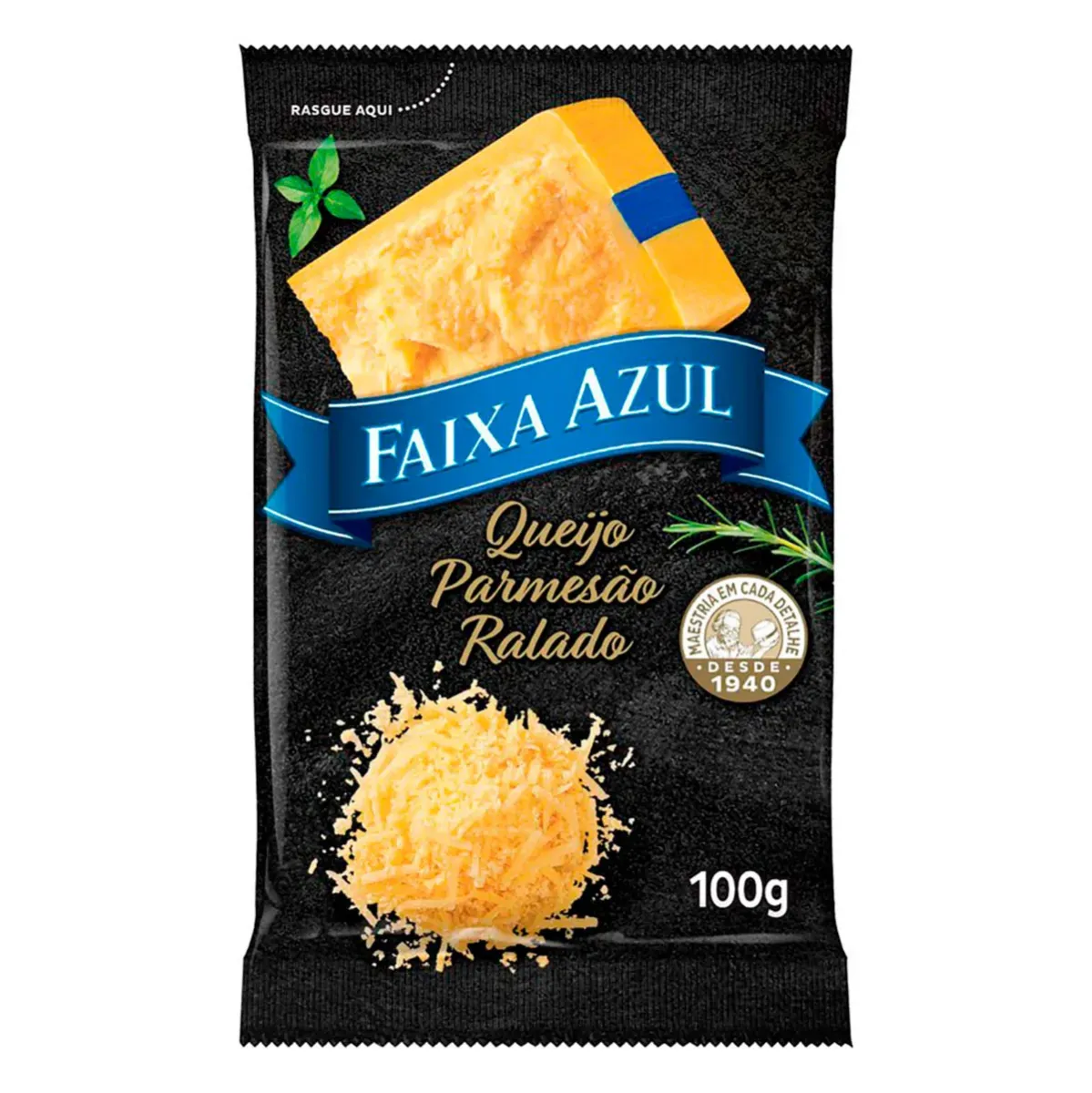 Queijo Parmesão Ralado Faixa Azul 100G
