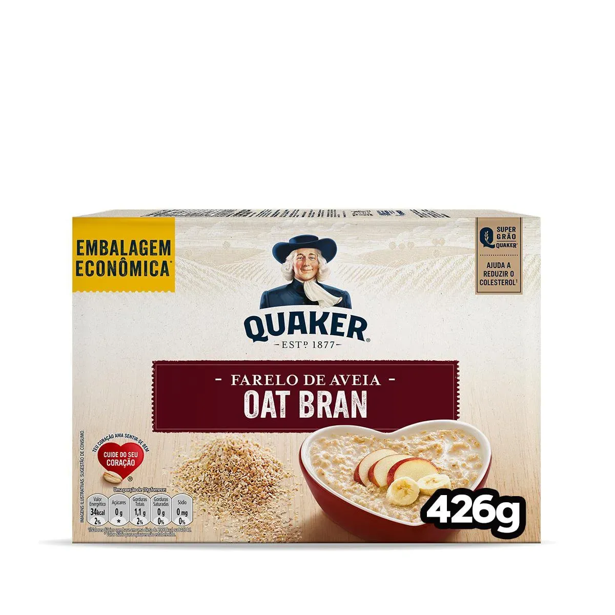 Farelo de Aveia Oat Bran Quaker 426G