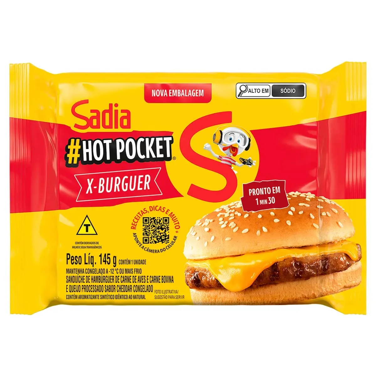 Hot Pocket X-Burguer Sadia 145G