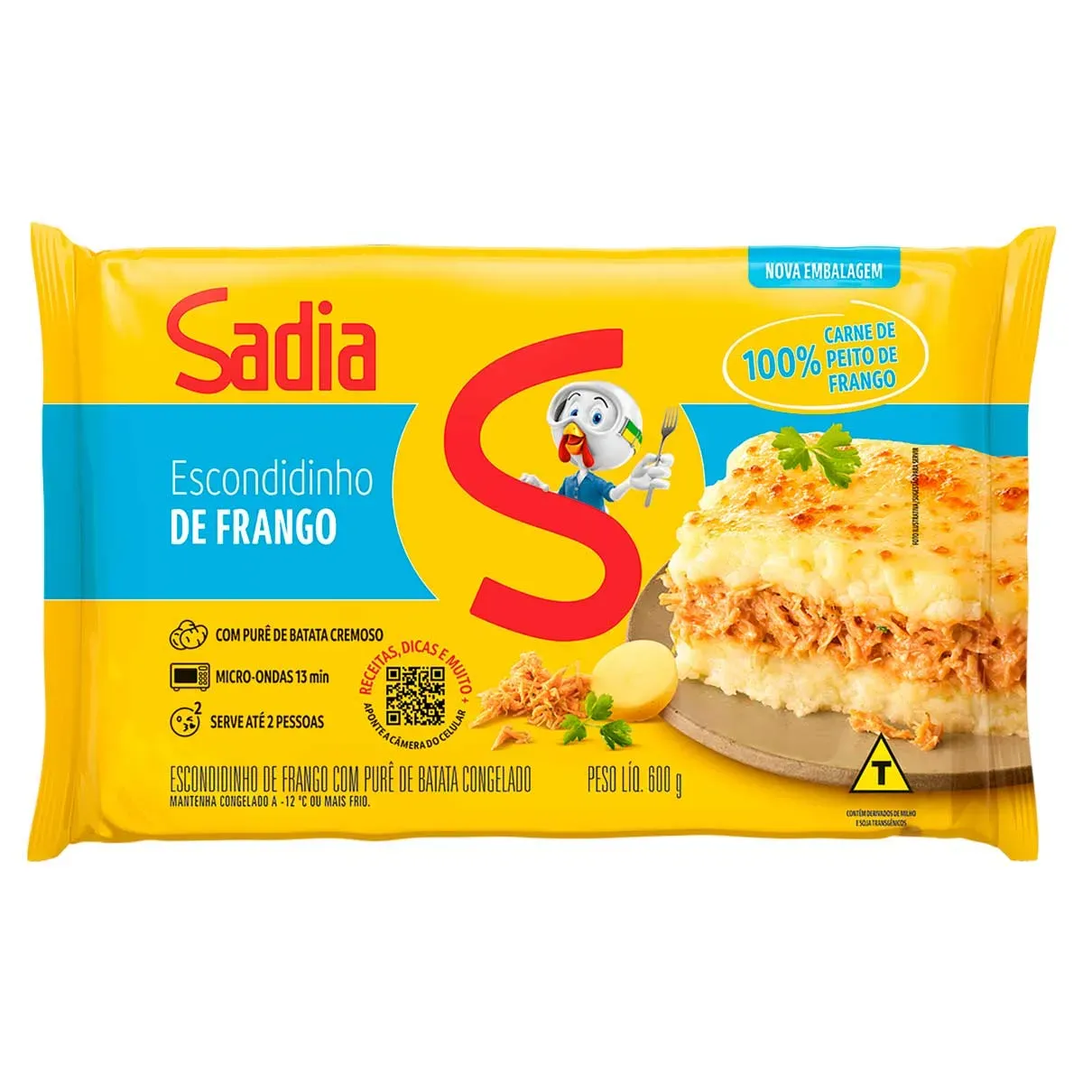 Escondidinho de Frango Desfiado Sadia 600G