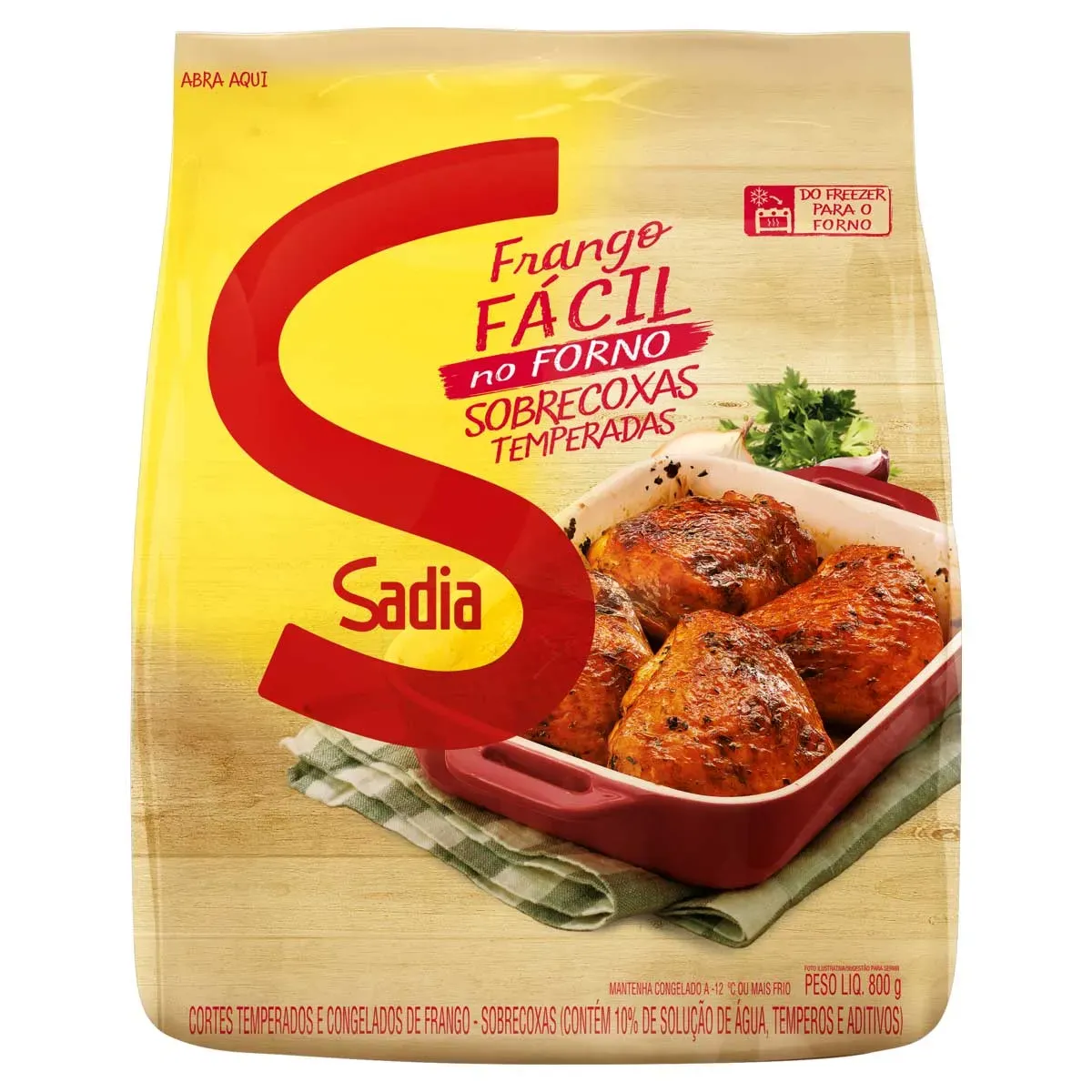 Sobrecoxa Temperada Frango Fácil Sadia 800G