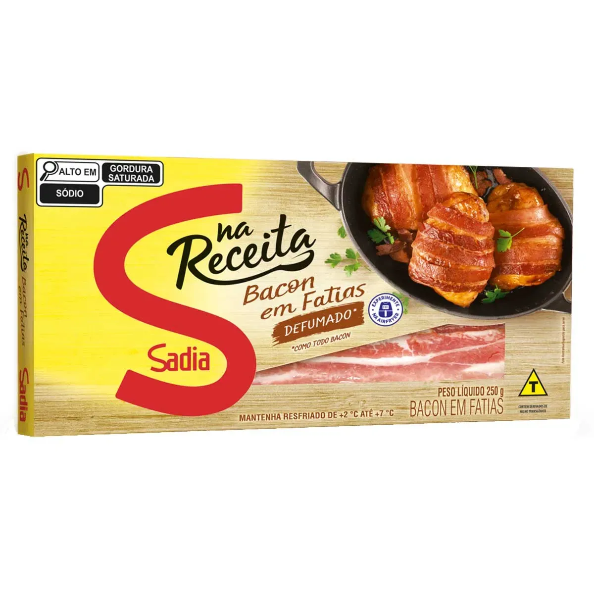 Bacon Fatiado Defumado Sadia 250G