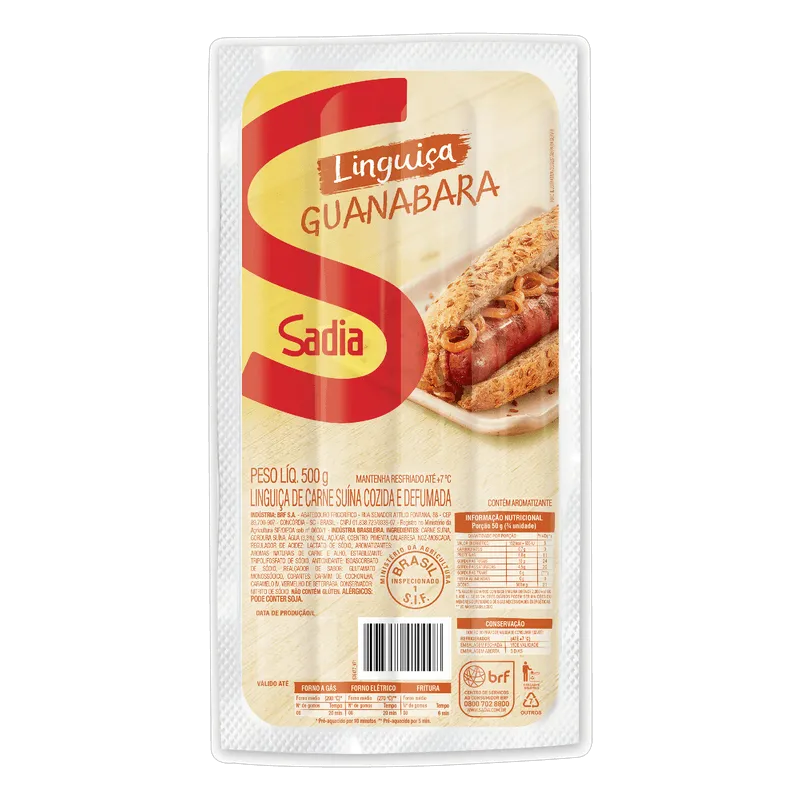 Linguiça Calabresa Guanabara Sadia 500G